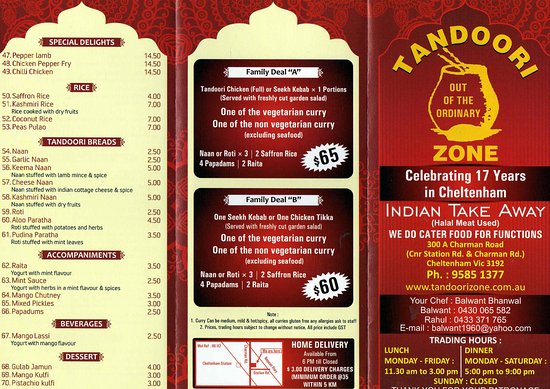 Tandoori Zone Cheltenham