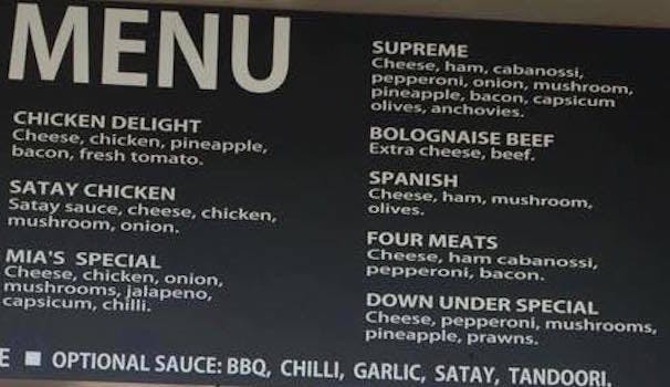 Pizza Down Under Wentworthville