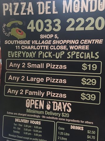 Pizza Del Mondo Cairns Woree