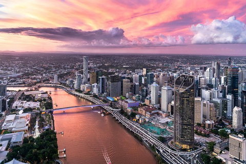Brisbane City - Private Helicopter Sunset Flight - 25min - Book Restaurant 4