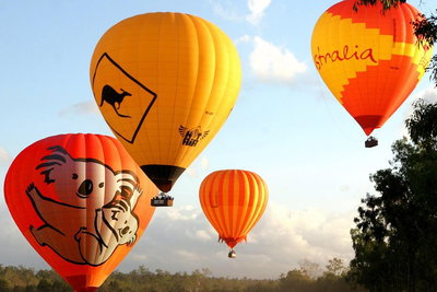 Natural Bridge  Springbrook Waterfalls Tour  Hot Air Balloon with Breakfast