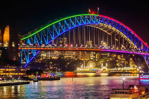 Vivid 90-Minute Sydney Harbour Intimate Catamaran Cruise With Canapes - Book Restaurant 0