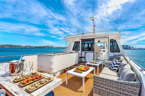 Vivid 90-Minute Sydney Harbour Intimate Catamaran Cruise With Canapes - Book Restaurant 4